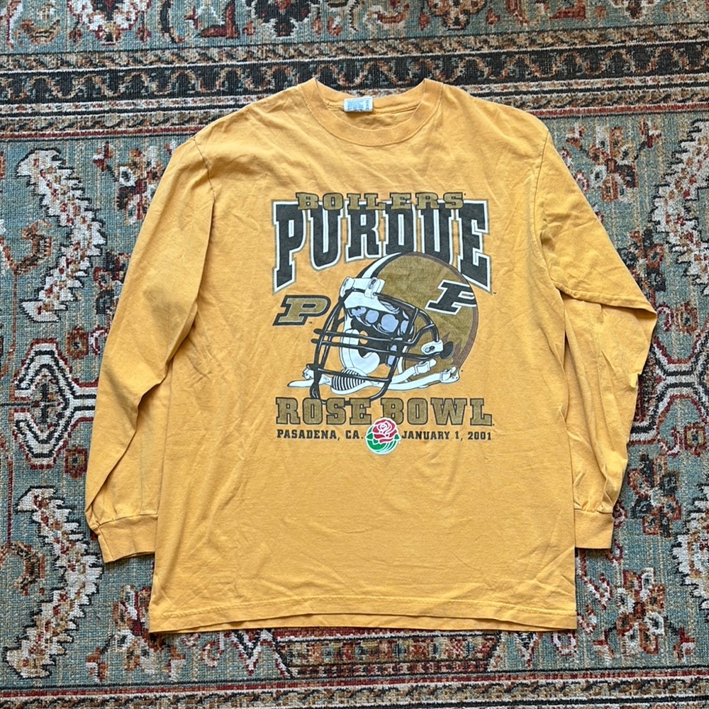 Yellow Purdue Rose Bowl Long Sleeve Shirt
